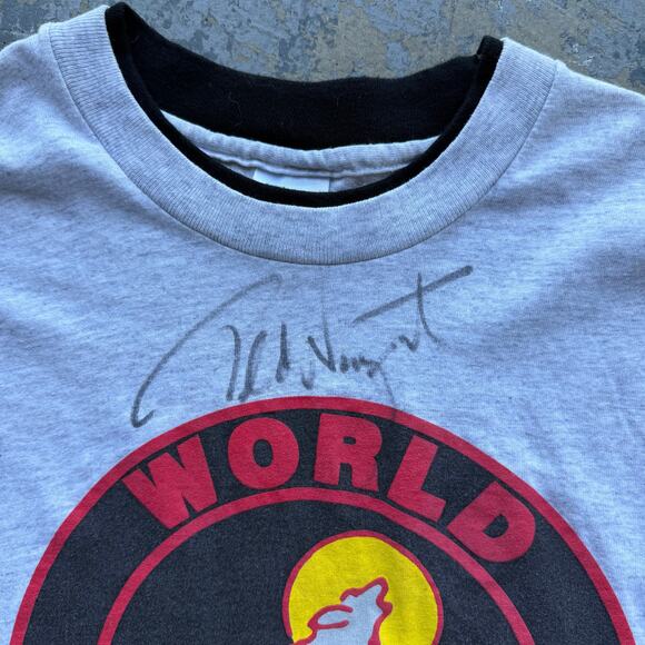 Vintage 90’s Ted Nugent Signed Autographed World Bowhunters Tee L - Picture 2 of 8